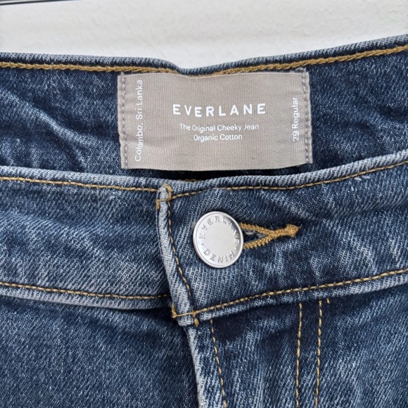 Everlane The Original Cheeky Jeans Dark Blue Wash Size 29 Regular - Picture 3 of 7